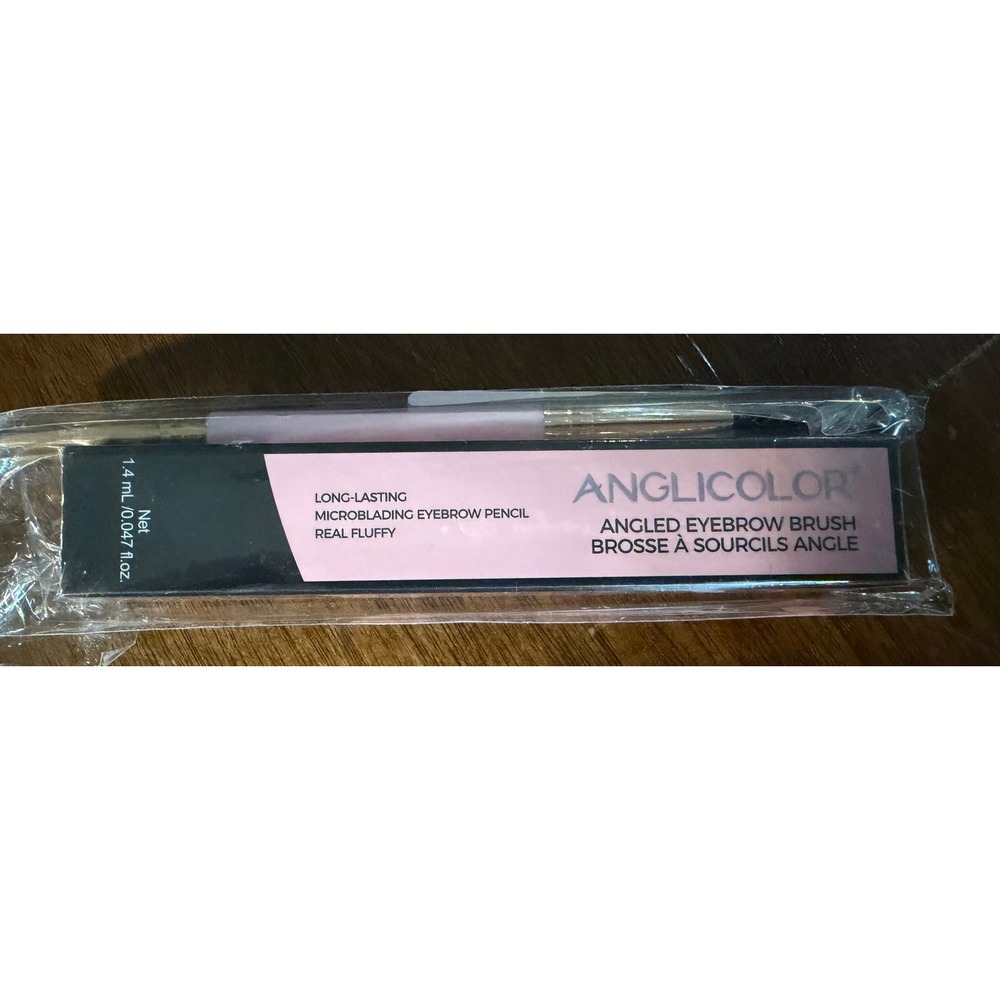 Anglicolor Microblading Eyebrow Pencil Black & Angled Brush WME1001-03